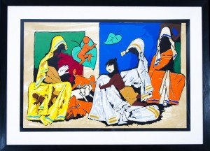 MF Husain - Mother Teresa - 123 x 82 cm - Lithograph 18/150 (SOLD)